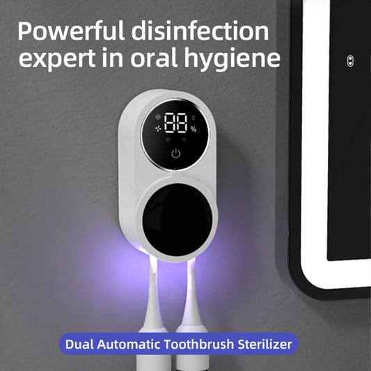 Mini support Intelligent de désinfectant pour brosse à dents UV, Organiseur de Brosse à Dents pour Voyage et Usage Familial